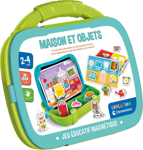 Clementoni Éducation Mallette magnétique Maison Et Objets