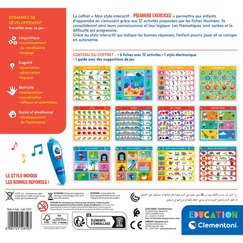 Clementoni Éducation Mon stylo Interactif Premiers Exercices