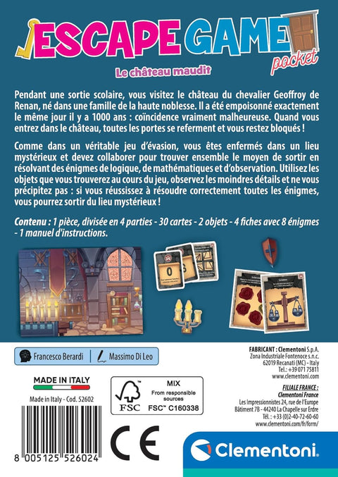 Clementoni Escape Game Le Château Maudit