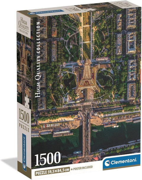 Clementoni HQC Flying Over Paris Puzzle 1500 Pieces