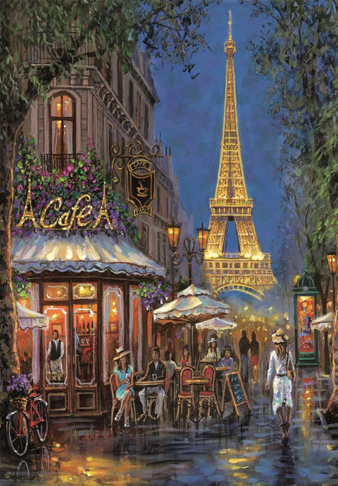 Clementoni HQC Night At The Eiffel Café Puzzle 500 Pieces