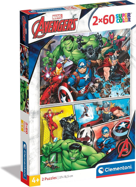 Clementoni Disney Avengers 2 Puzzles 60 Pieces