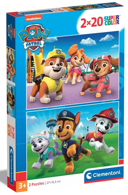 Clementoni SuperColor Paw Patrol Puzzle 2x20 Pieces