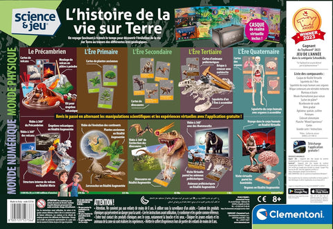 Clementoni Science & Jeu L'histoire de la vie sur Terre Réalité Virtuelle