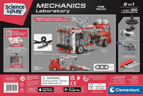 Clementoni Science & Play Mechanics Laboratory Fire Truck