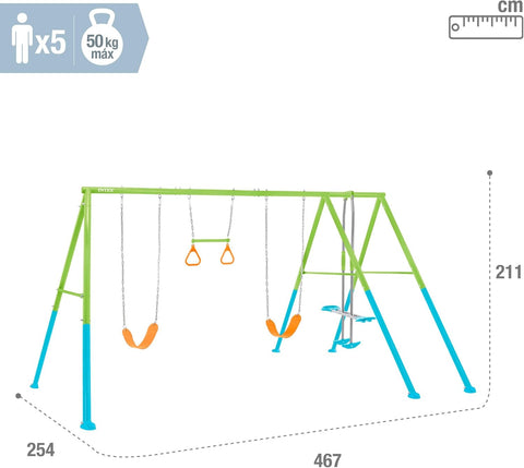 Intex Colorful Swing & Glide Four Feature Set 467x254x211cm