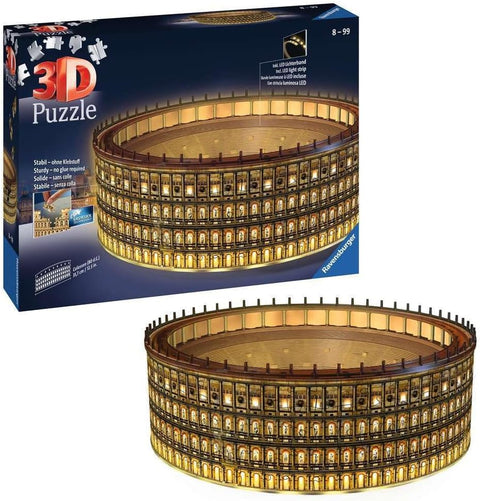 Colosseum in Rome at Night 3D Puzzle, 216 Pieces