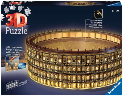 Colosseum in Rome at Night 3D Puzzle, 216 Pieces