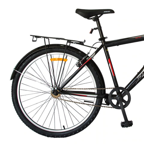 Commuter Steel Black Bicycle 26 Inch