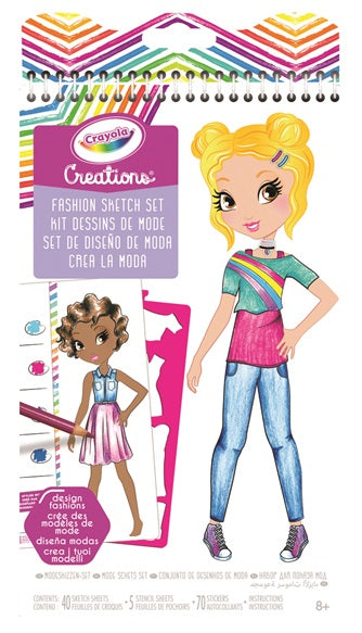 Crayola Creations Fashion Sketch Portfolio