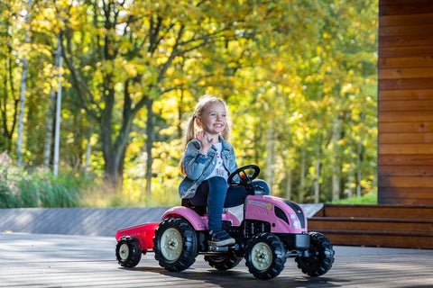 Country Star Tractor Pink With Trailer