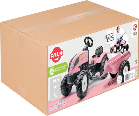 Country Star Tractor Pink With Trailer