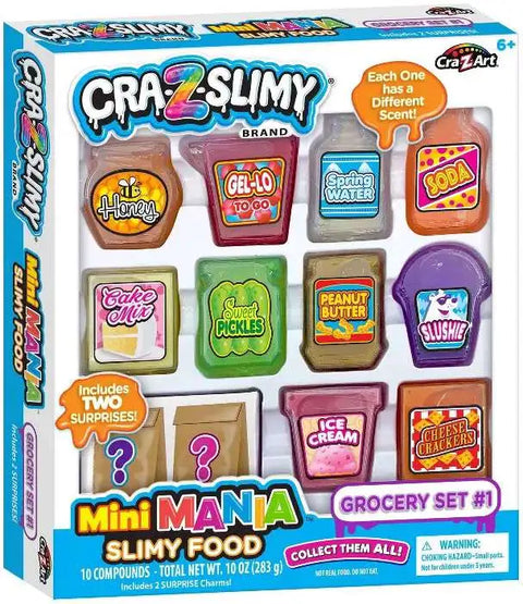 Cra-Z-Slimy Mini Mania Slimy Food Grocery Set