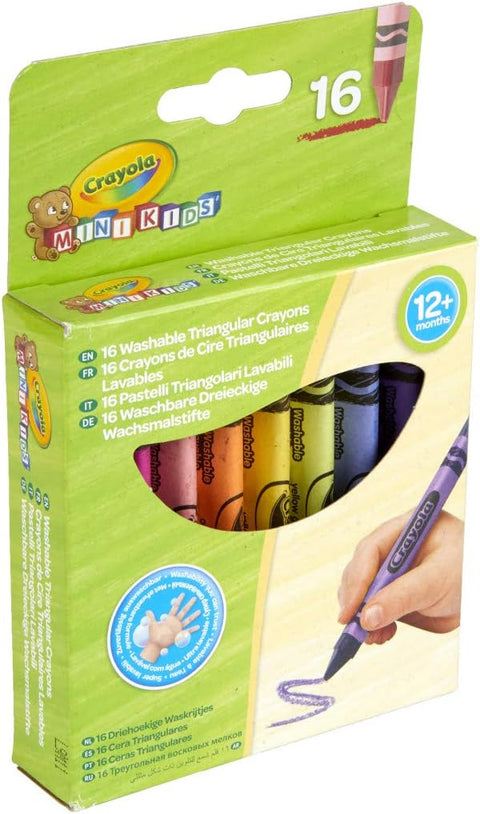 Crayola Mini Kids 16 Washable Triangular Crayons
