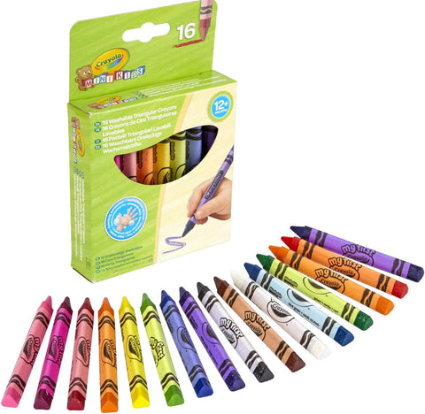 Crayola Mini Kids 16 Washable Triangular Crayons