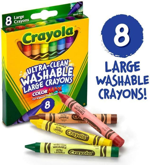 Crayola 8 Ultra-Clean Washable Large Crayons