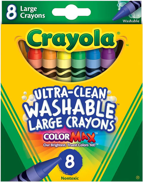 Crayola 8 Ultra-Clean Washable Large Crayons