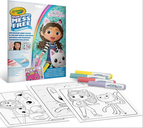 Crayola Color Wonder Mess Free Gabby's Dollhouse Coloring Set