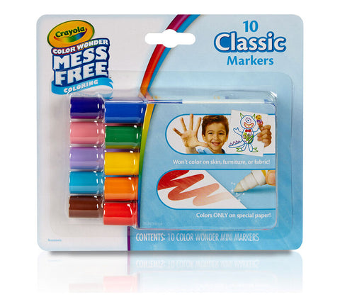 Crayola Color Wonder Mess Free 10 Mini Markers