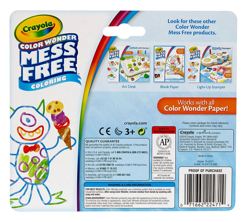 Crayola Color Wonder Mess Free 10 Mini Markers