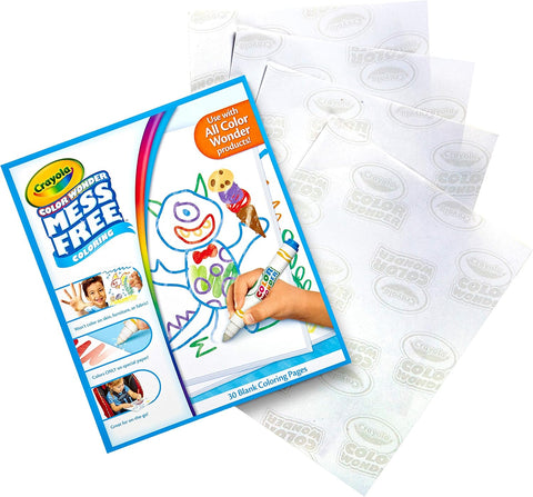Crayola Color Wonder Mess Free 30 Blank Coloring Pages