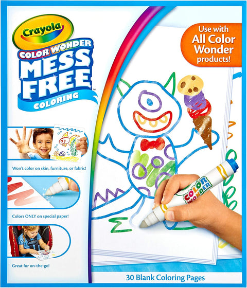 Crayola Color Wonder Mess Free 30 Blank Coloring Pages