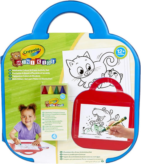 Crayola Mini Kids Washable Colour & Erase Activity Set