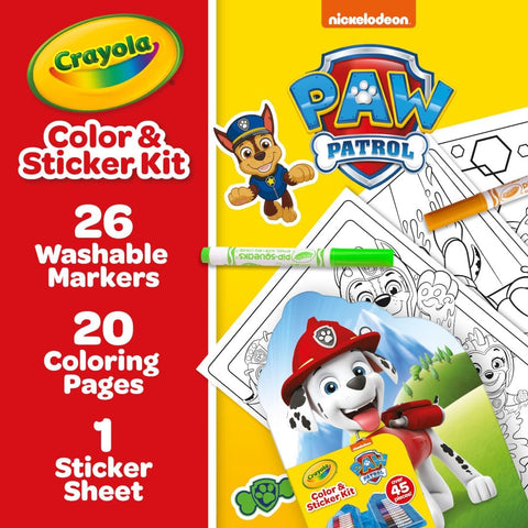Crayola Paw Patrol Color & Sticker Kit