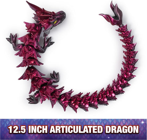 CrystaLynx Dragons, 12.5-inch Collectible Articulated Dragon & Blind Box Display Egg 6073428