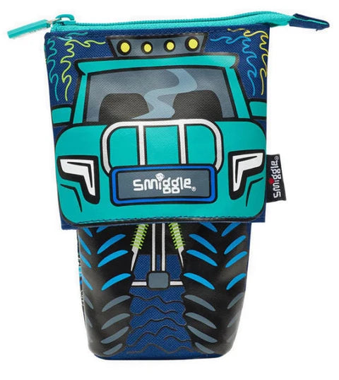 Smiggle Blue Blast Off Junior Character Backpack 38cm School Set