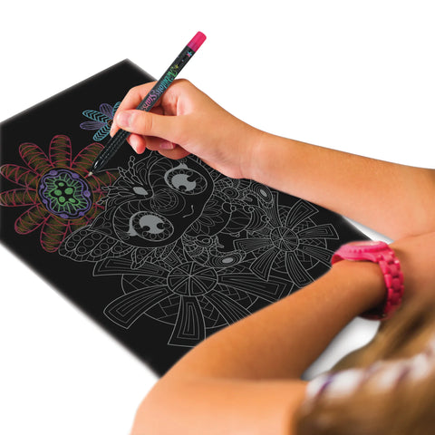 Nebulous Stars Black Pages Coloring Book Isadora (Metal ink)