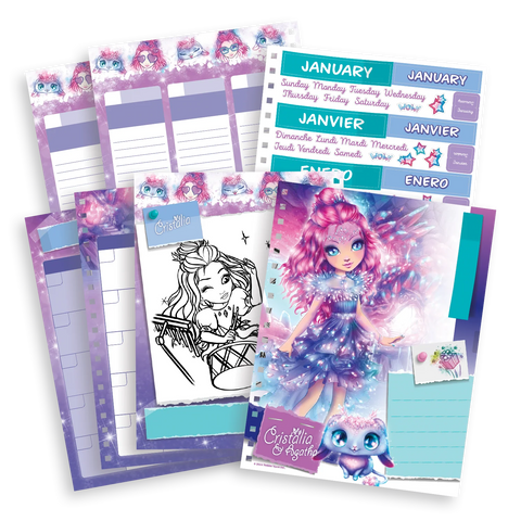 Nebulous Stars Daily Planner - Cristalia & Agatha
