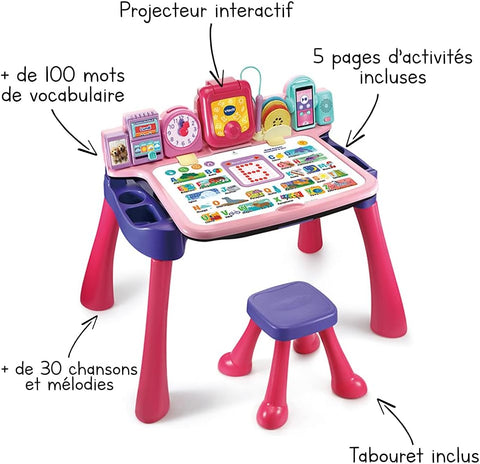 DigiArt Magi Bureau Interactif 5 en 1 Rose