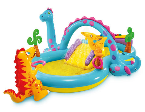 Dinoland Inflatable Play Center With Slide, 333x229x112cm