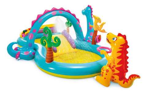 Dinoland Inflatable Play Center With Slide, 333x229x112cm