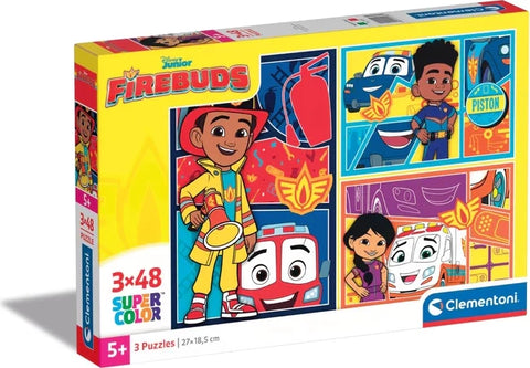 Disney Firebuds Puzzles 3x48 Pieces