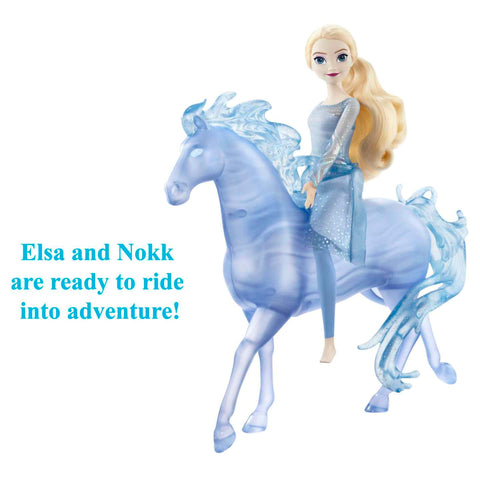 Disney Frozen Elsa Fashion Doll And Horse-Shaped Water Nokk Figure Inspired By Disney's Frozen 2