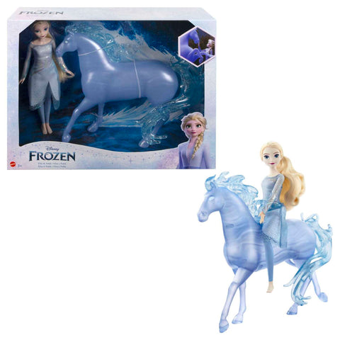 Disney Frozen Elsa Fashion Doll And Horse-Shaped Water Nokk Figure Inspired By Disney's Frozen 2