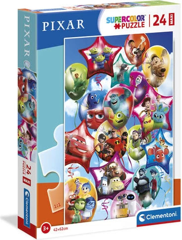 Disney Pixar Party Maxi Supercolor Puzzle, 24 Pieces