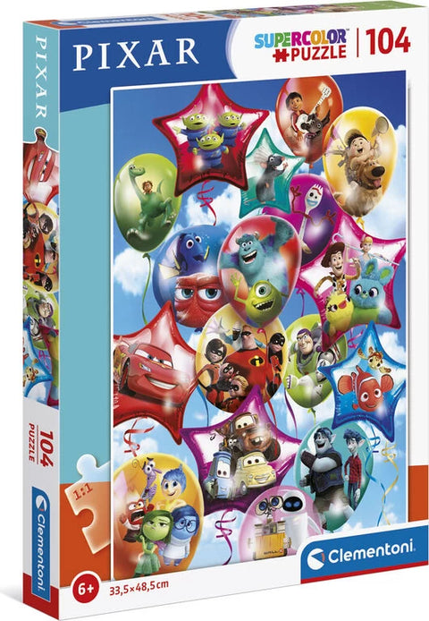 Disney Pixar Party Supercolor Puzzle, 104 Pieces