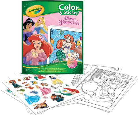 Disney Princess Coloring Book & Stickers