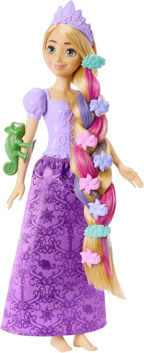 Disney Princess Fairy-Tale Hair Rapunzel Doll And 10+ Hairstyling Accessories, Plus Color Change