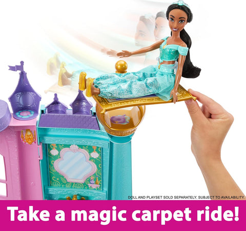 Disney Princess Ultimate Castle Doll House With Lights & Sounds & 25+ Accessories Pieces, 4 Ft Tall