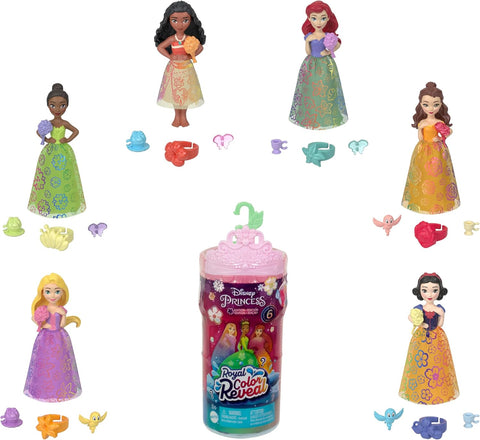 Disney Princess Royal Color Reveal Surprise Small Doll With Garden Party Accessories