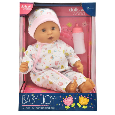 Dolls World Baby Joy Pink 38cm