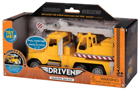 Driven Micro Crane Truck 19cm