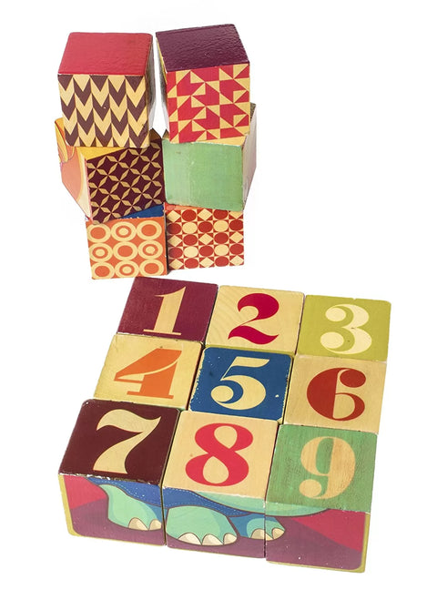 Puzzled 15 Pieces Wooden Blocks