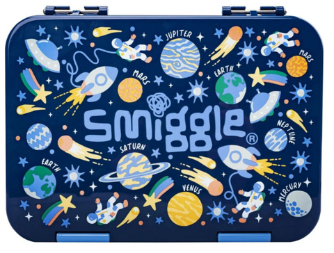 Smiggle Astronaut Happy Sky Medium Bento Lunch Box