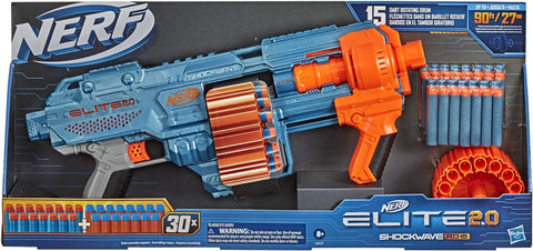 Elite 2.0 Shockwave RD-15 Blaster, 30 Nerf Darts