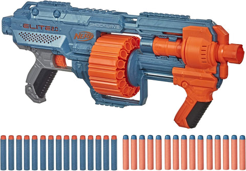 Elite 2.0 Shockwave RD-15 Blaster, 30 Nerf Darts